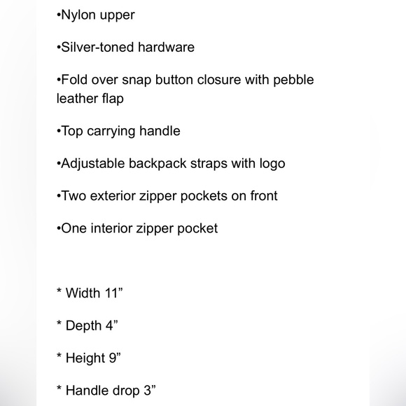 Botkier Trigger Nylon Mini Backpack - Picture 5 of 11